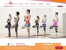 Tablet Screenshot of escolayogavida.com